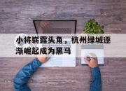 半岛体育网址-小将崭露头角，杭州绿城逐渐崛起成为黑马